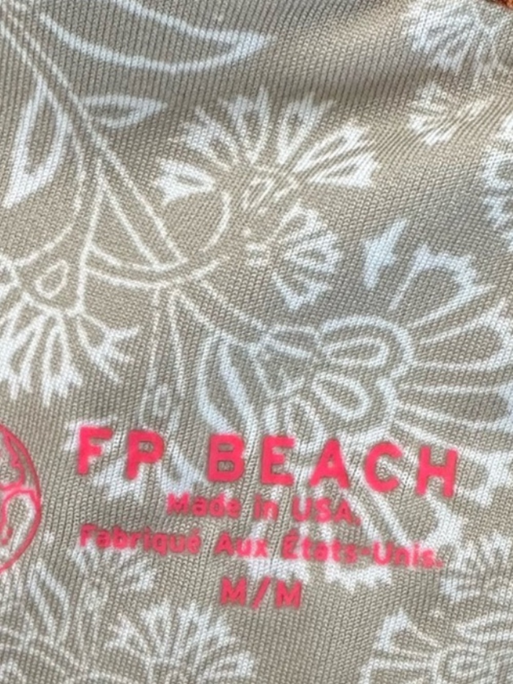 Free People Beach Farrah Dylan Bikini Top Honey Ginger M NWOT Textured Boho Swim - Picture 5 of 6